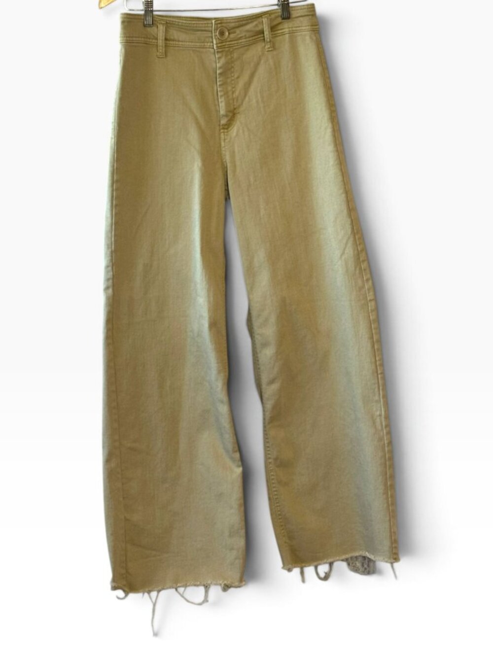 OAT New York High-Waist Wide-Leg Raw Hem - 8/29 Beige